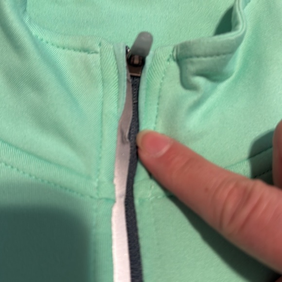 Nike 1/4 zip mint green top - Picture 5 of 6